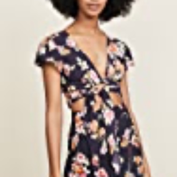 FLYNN SKYE Two Piece- Wrap Crop Top with High Waisted Skirt Large /Medium - Picture 3 of 10